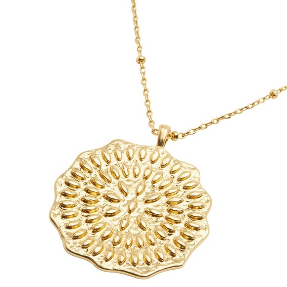 NWT Gorjana Mosaic Coin Pendant Necklace - Picture 3 of 5